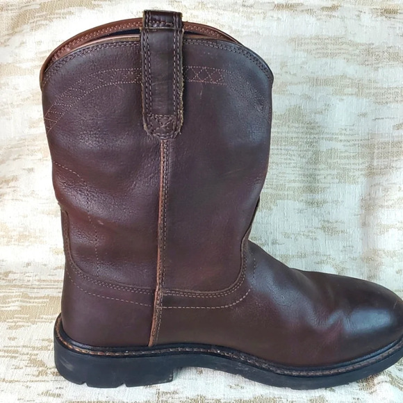 ARIAT MEN'S SIERRA H2O WATERPROOF WORK BOOTS STEEL TOE Sz 12D - Picture 9 of 14